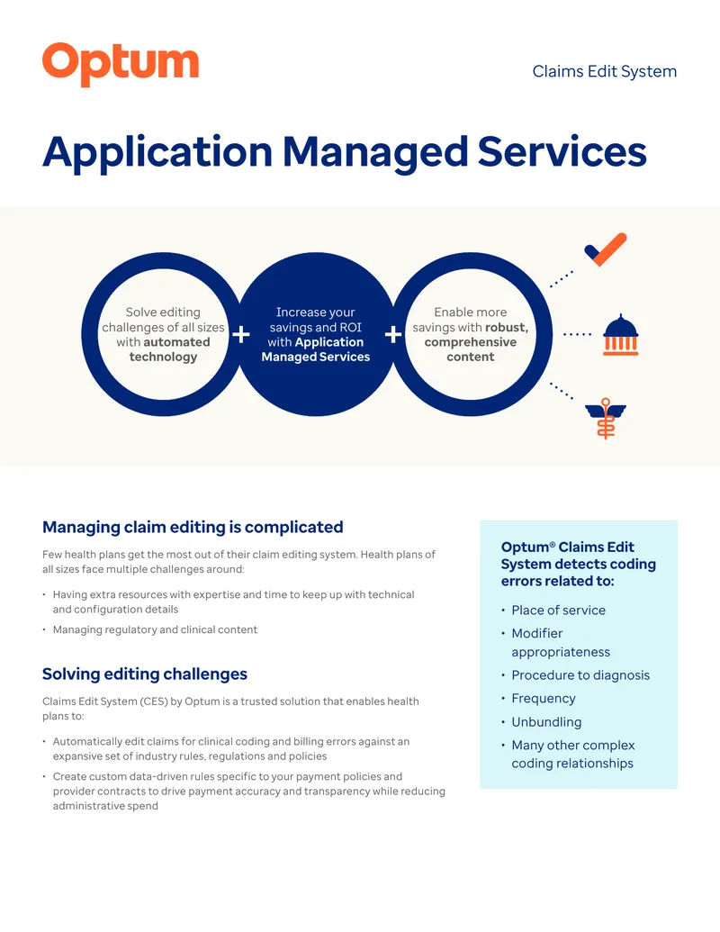 Claims Editing System Application Managed Services