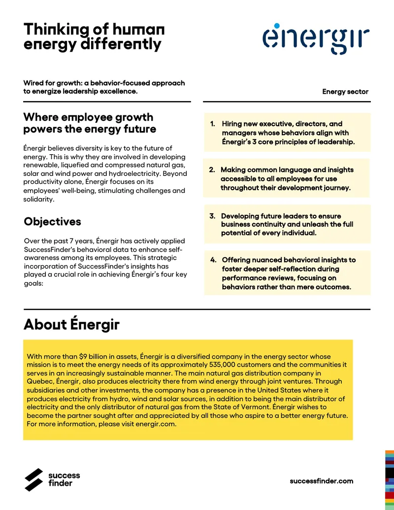 Employee Development Strategy Using SuccessFinder Insights