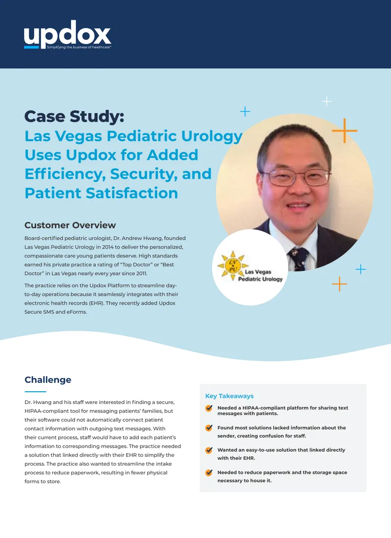 Las Vegas Pediatric Urology Case Study on Updox Integration