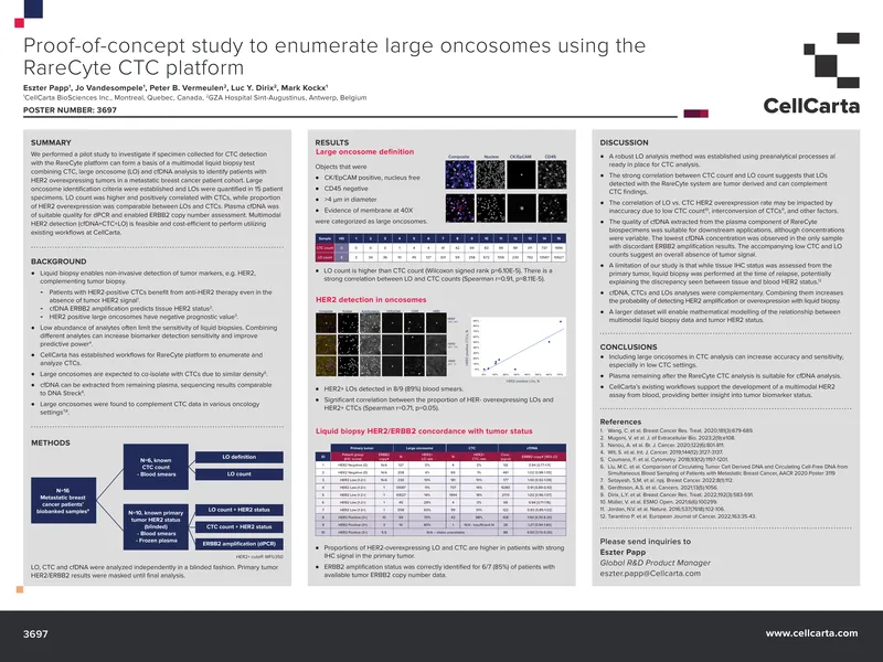 Proof-of-Concept Study on Large Oncosomes Detection