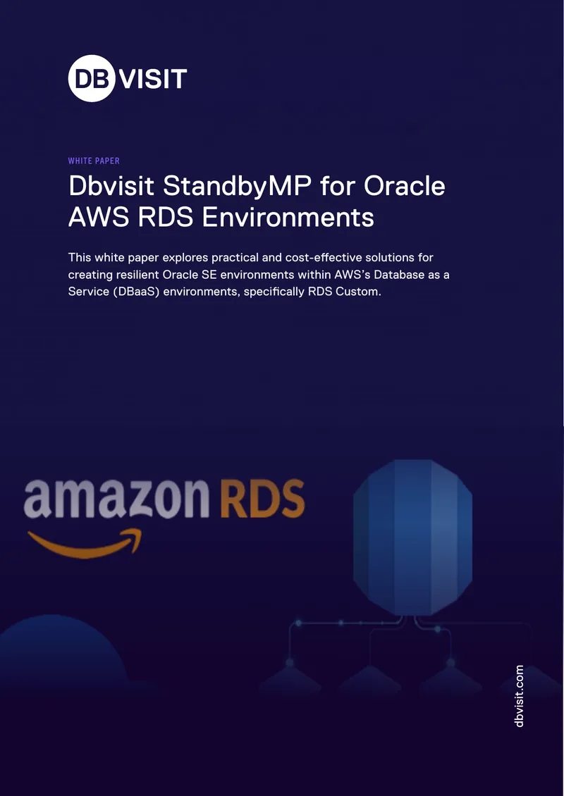 Dbvisit StandbyMP for Oracle in AWS RDS Environments