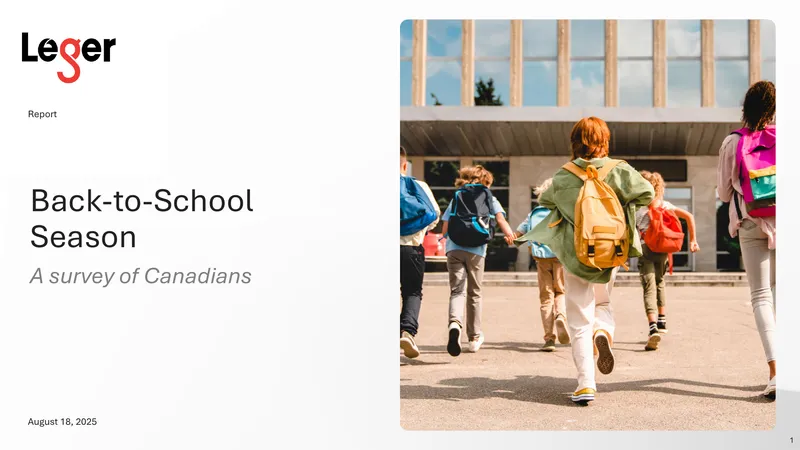 Survey of Canadians on Back-to-School Season