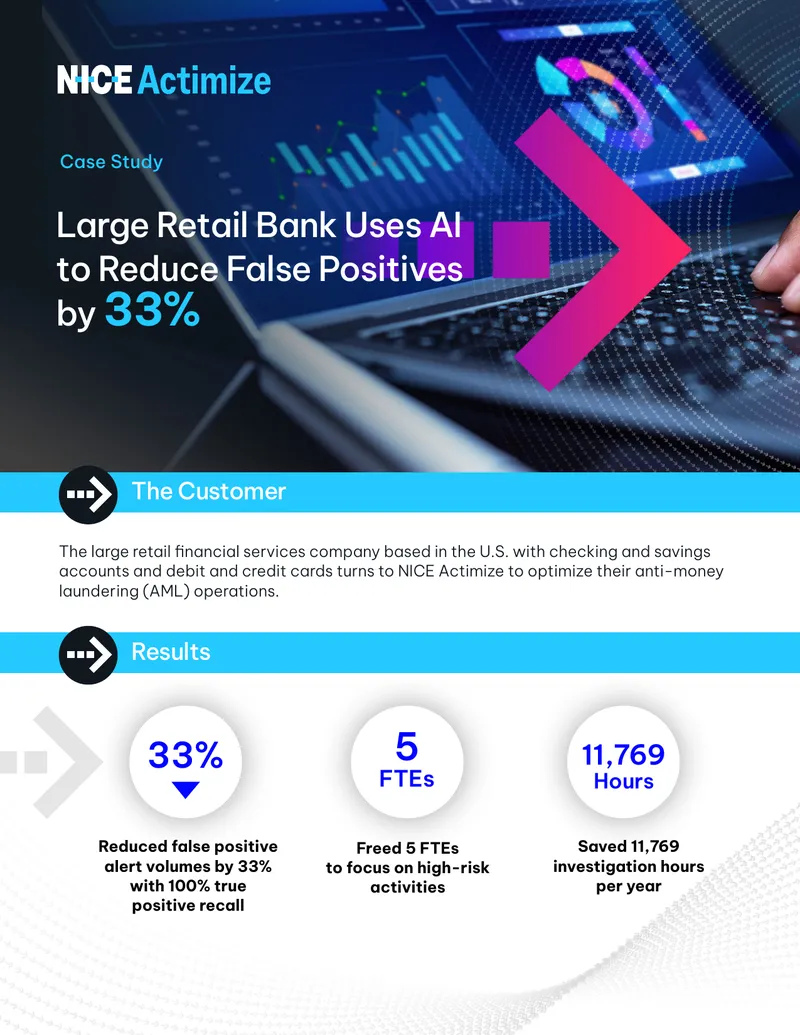Large Retail Bank Uses AI to Optimize AML Operations