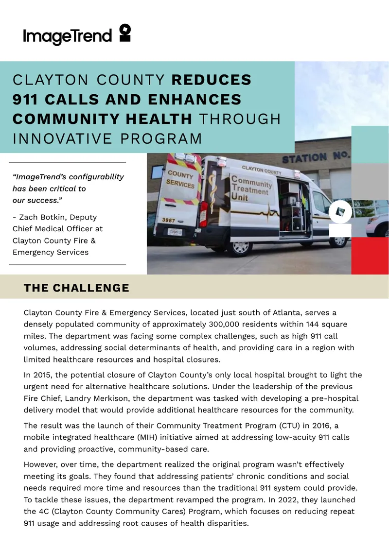 Clayton County Community Treatment Program Overview