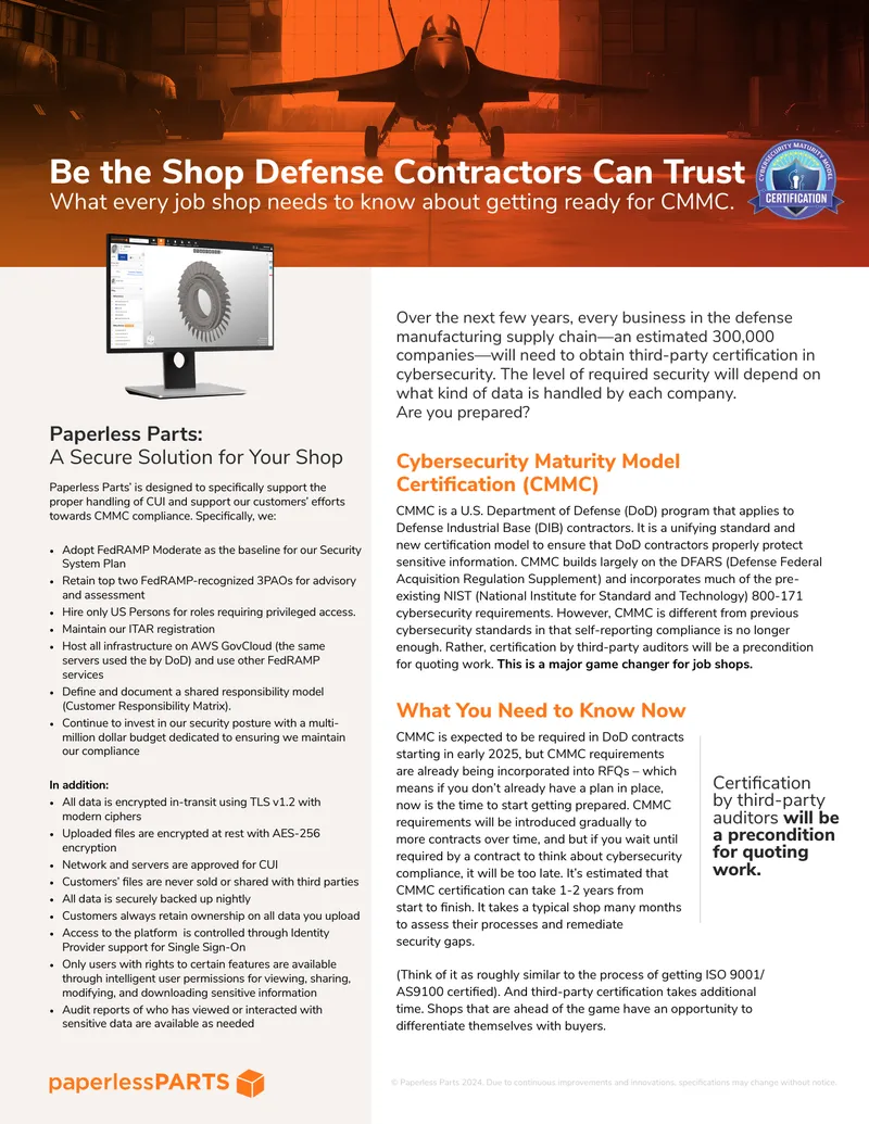 Preparing for Cybersecurity Maturity Model Certification