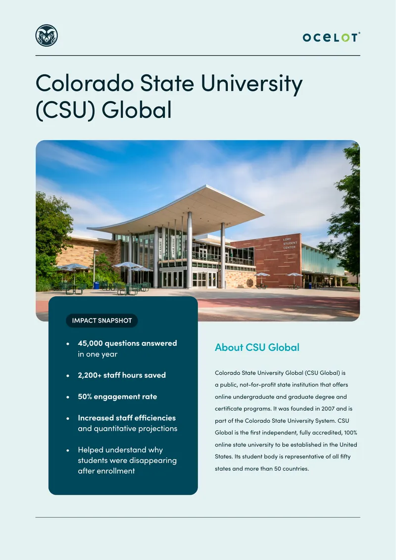 CSU Global Student Engagement Strategy Implementation