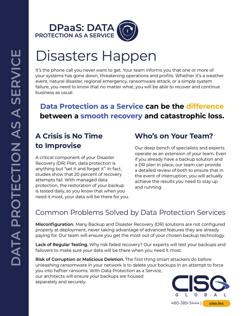 Data Protection as a Service Overview