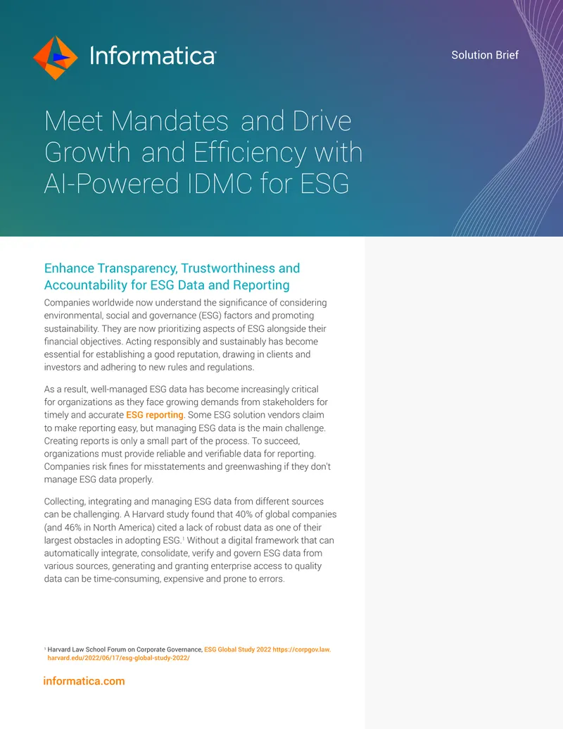 Enhancing Transparency and Accountability for ESG Data