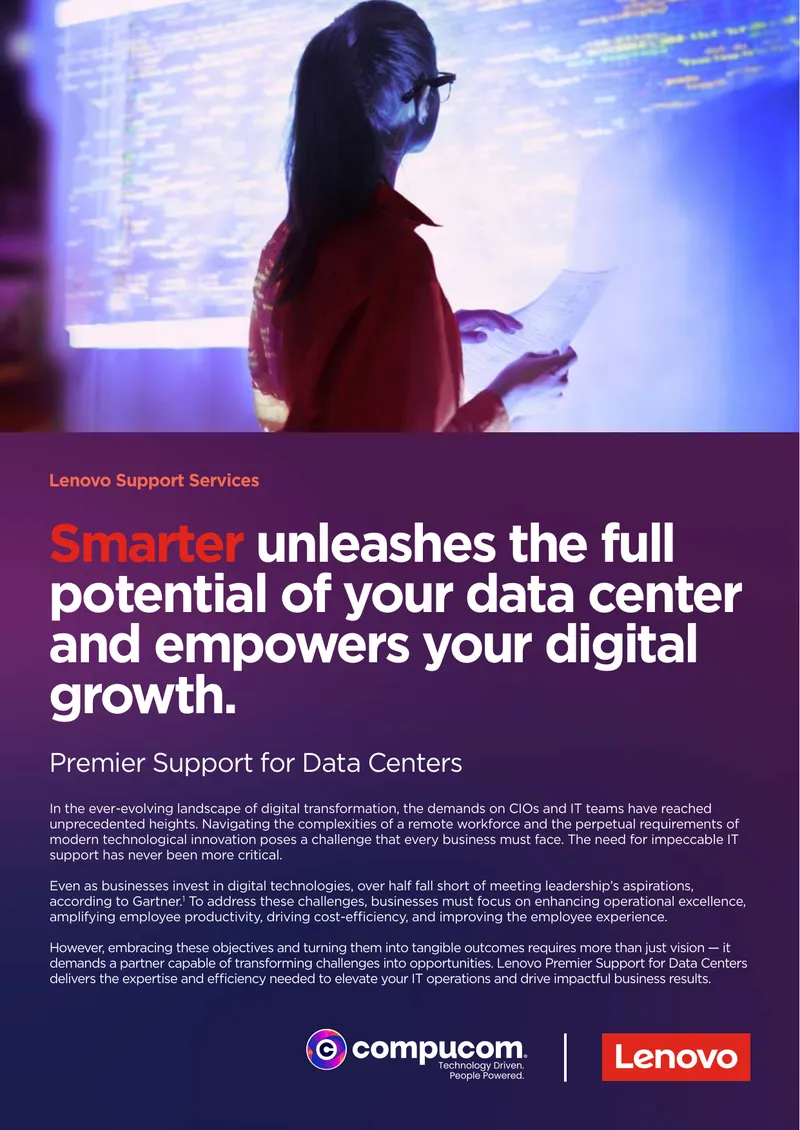 Lenovo Premier Support for Data Centers Overview