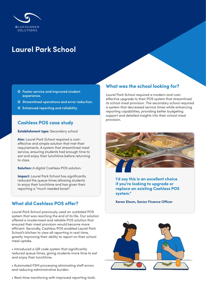 Cashless POS Implementation at Laurel Park School