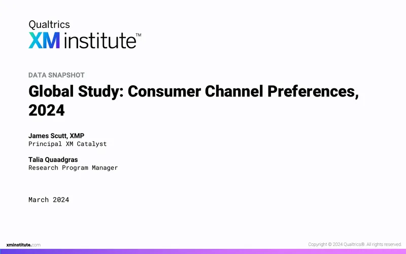 Global Study on Consumer Channel Preferences 2024