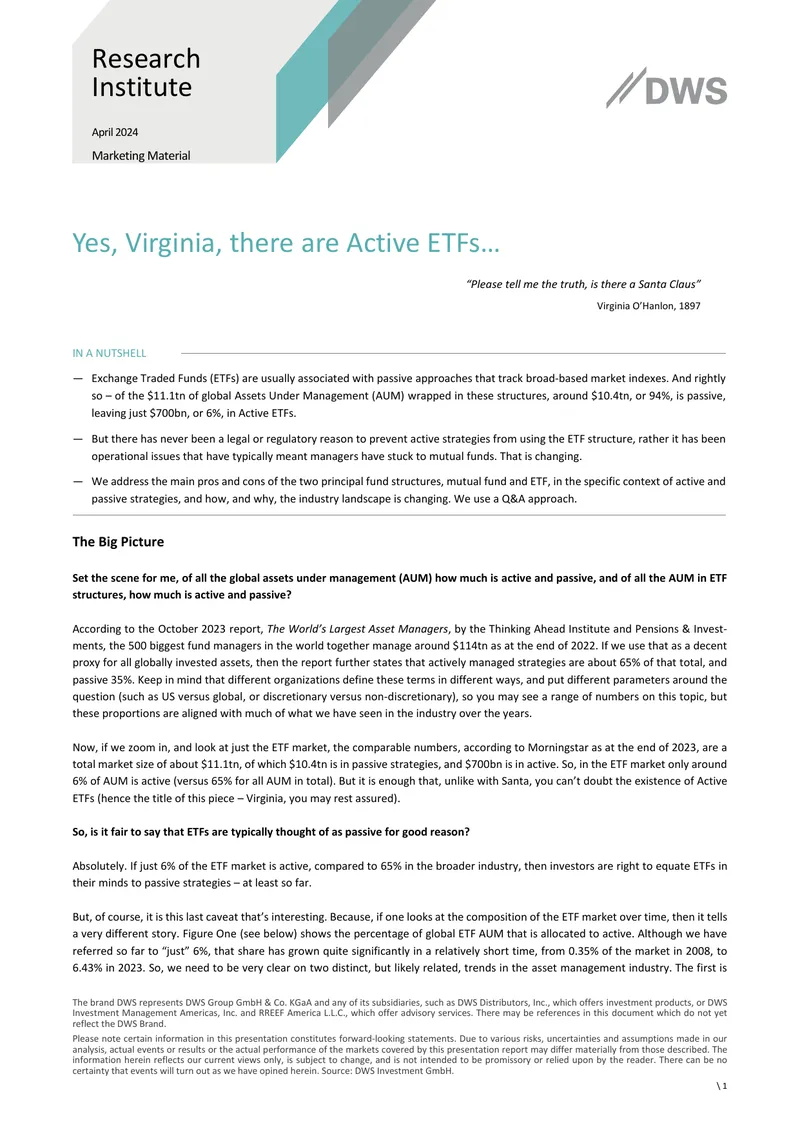 Active ETFs Market Trends and Evaluation