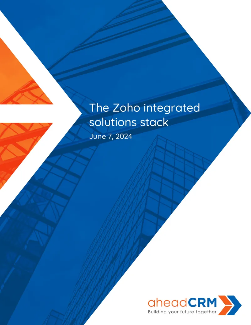 Zoho Integrated Security Solutions Stack Overview