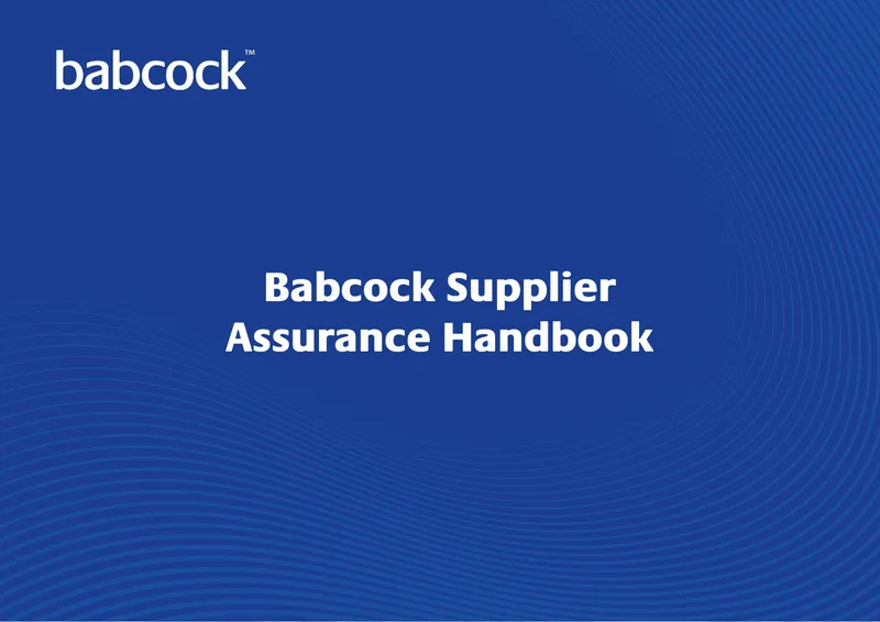 Babcock Supplier Assurance Handbook