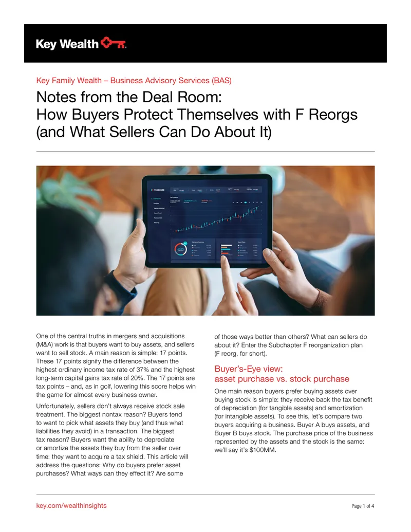Asset Purchase vs. Stock Purchase in Mergers and Acquisitions