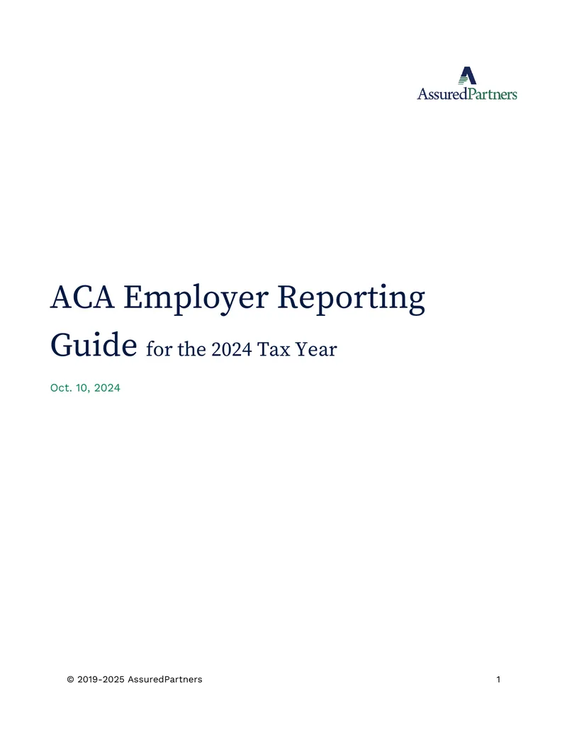 ACA Employer Reporting Guide for the 2024 Tax Year