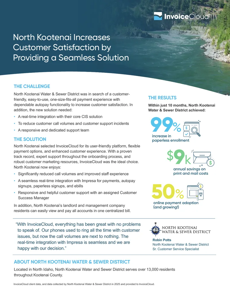 North Kootenai Water and Sewer District Case Study