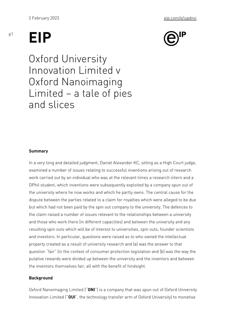 Intellectual Property Rights Dispute Case Study