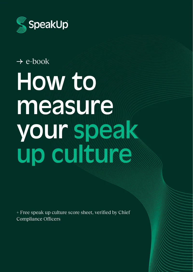 Measuring Speak Up Culture in Organizations