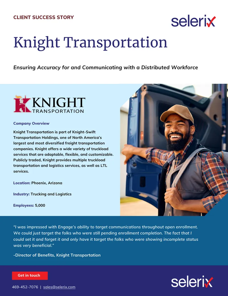 Knight Transportation Client Success Story