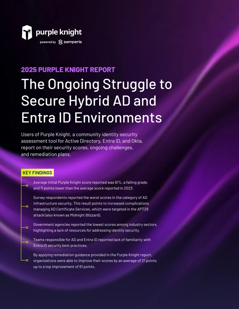 2025 Purple Knight Report on Identity Security