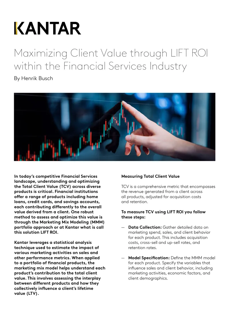 Maximizing Client Value through LIFT ROI in Financial Services
