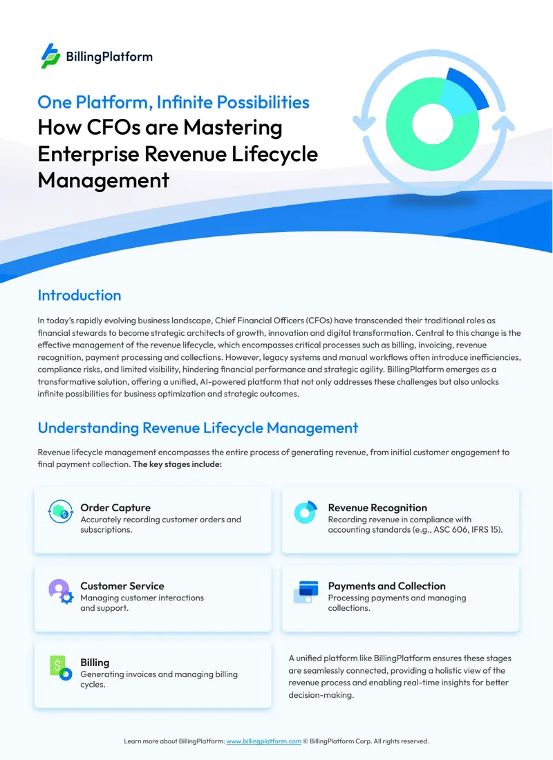CFOs Mastering Enterprise Revenue Lifecycle Management