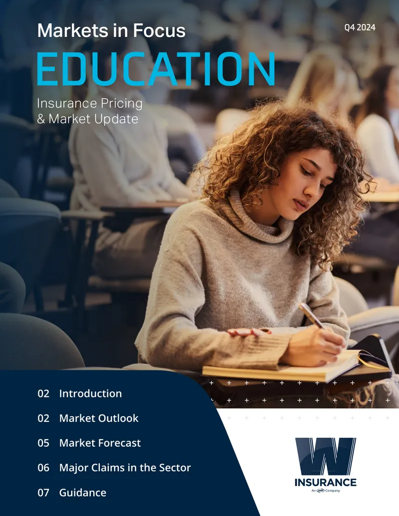 Insurance Pricing and Market Update for Education Sector