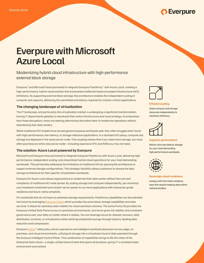 Everpure and Microsoft Azure Local Integration Guide