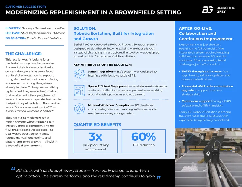 Robotic Sortation System Implementation Case Study