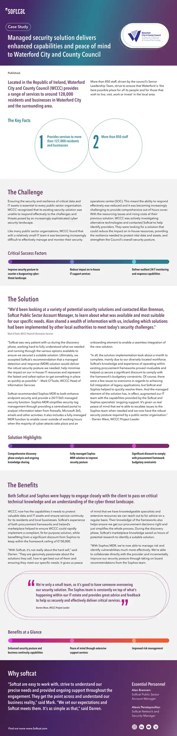 Managed Security Solution Case Study for WCCC