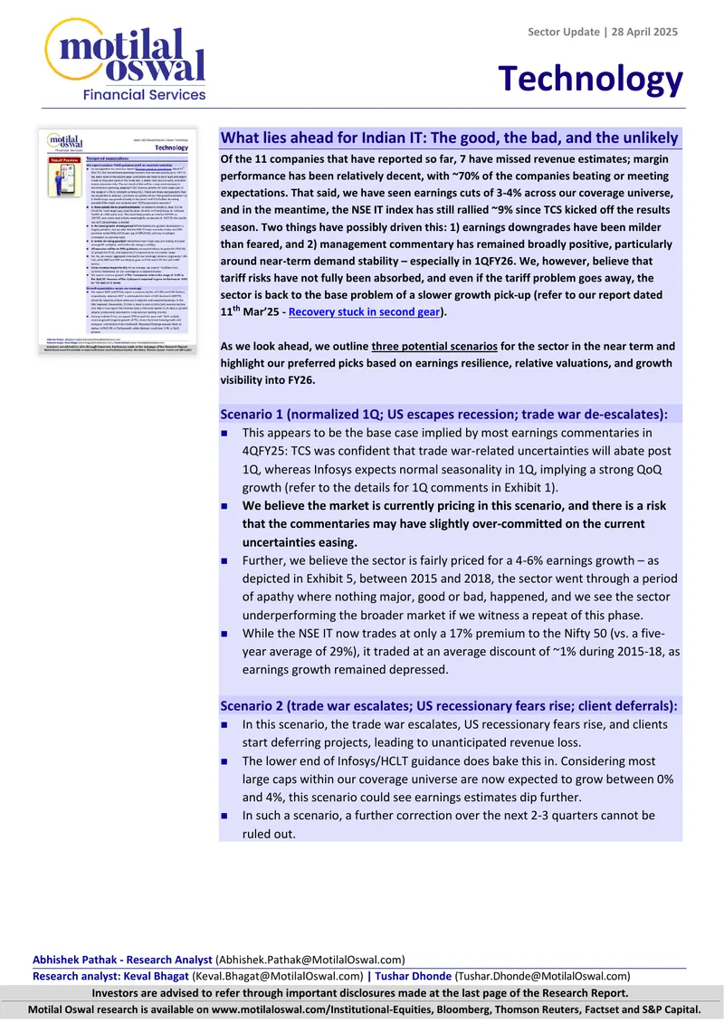 Future Scenarios for Indian IT Sector