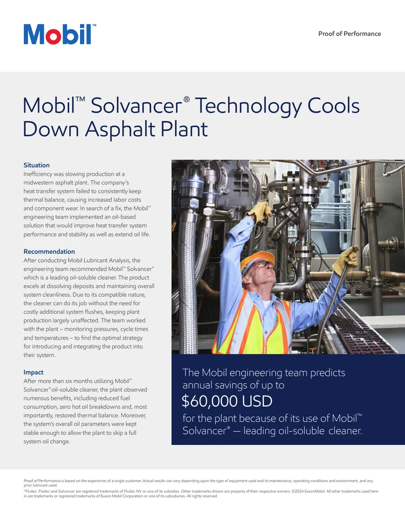 Proof of Performance for Asphalt Plant Efficiency