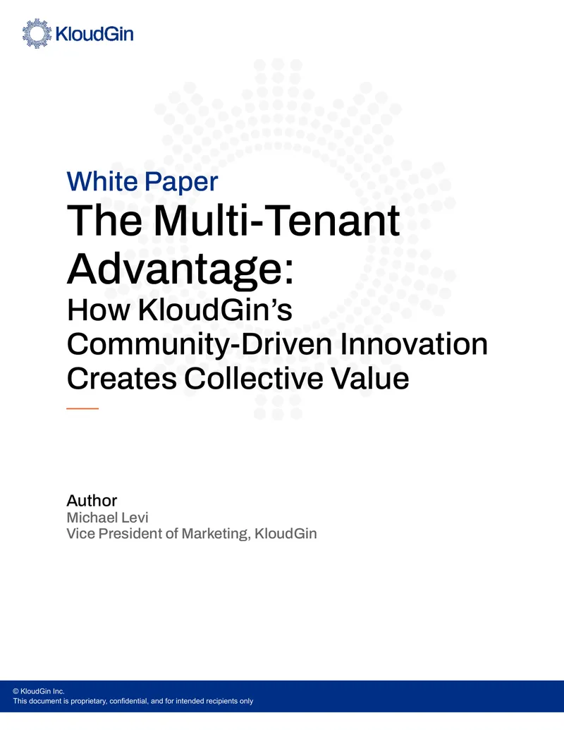 Community-Driven Innovation in Multi-Tenant Architecture