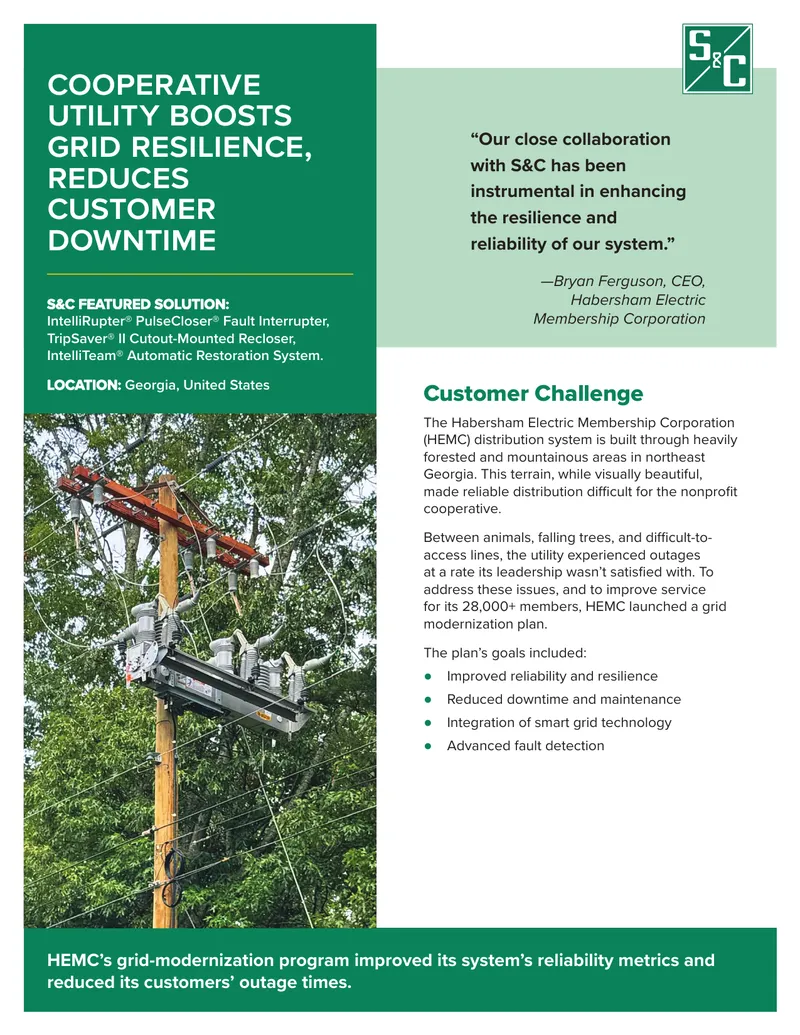 Cooperative Utility Grid Modernization Case Study
