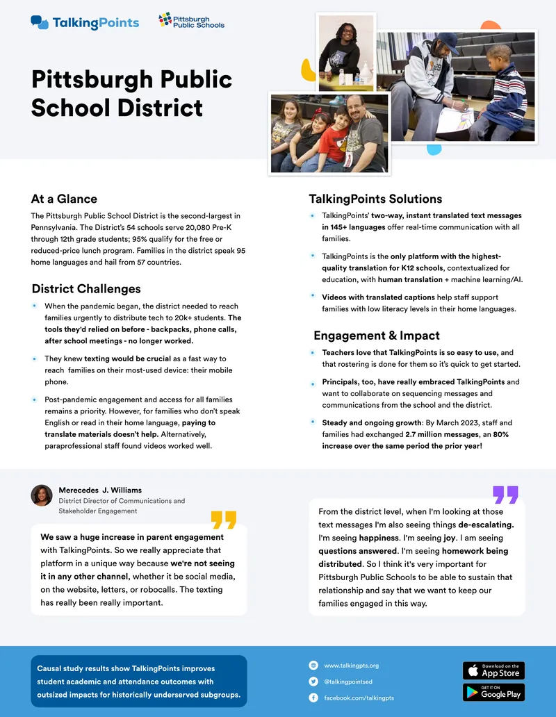 Pittsburgh Public School District Communication Strategies