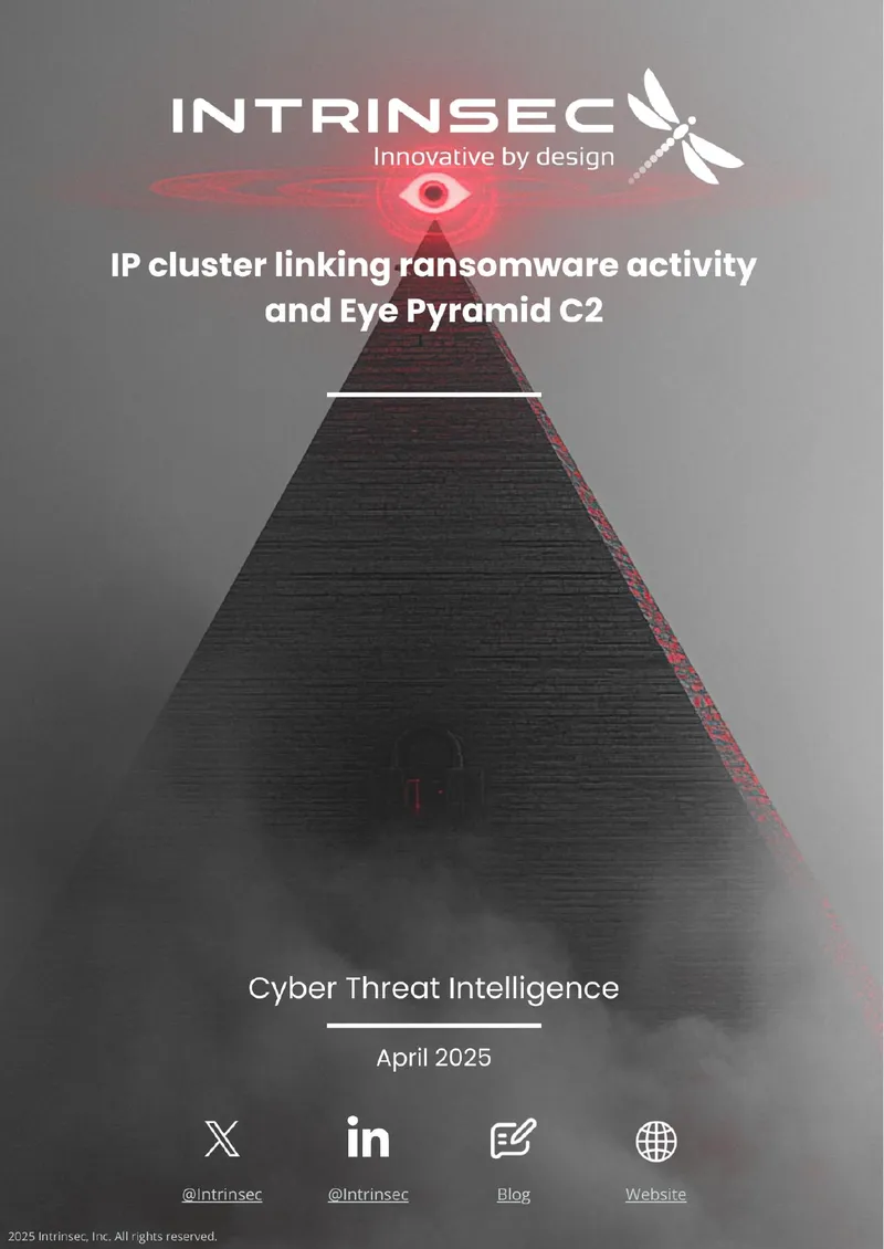IP Cluster Linking Ransomware Activity and Eye Pyramid C2