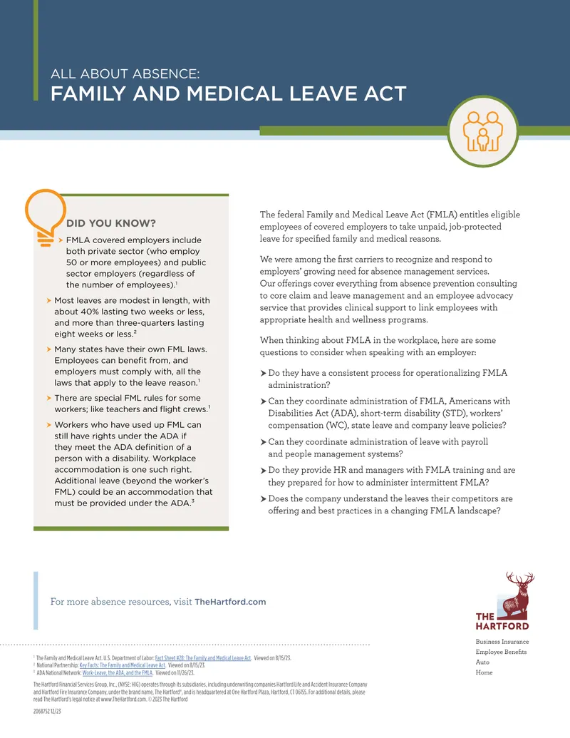 Family and Medical Leave Act Overview