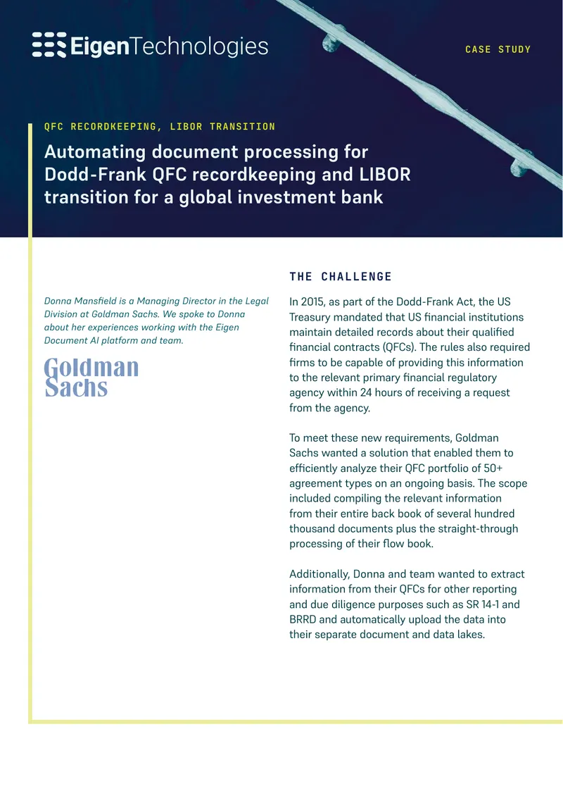 Automating Document Processing for QFC Recordkeeping