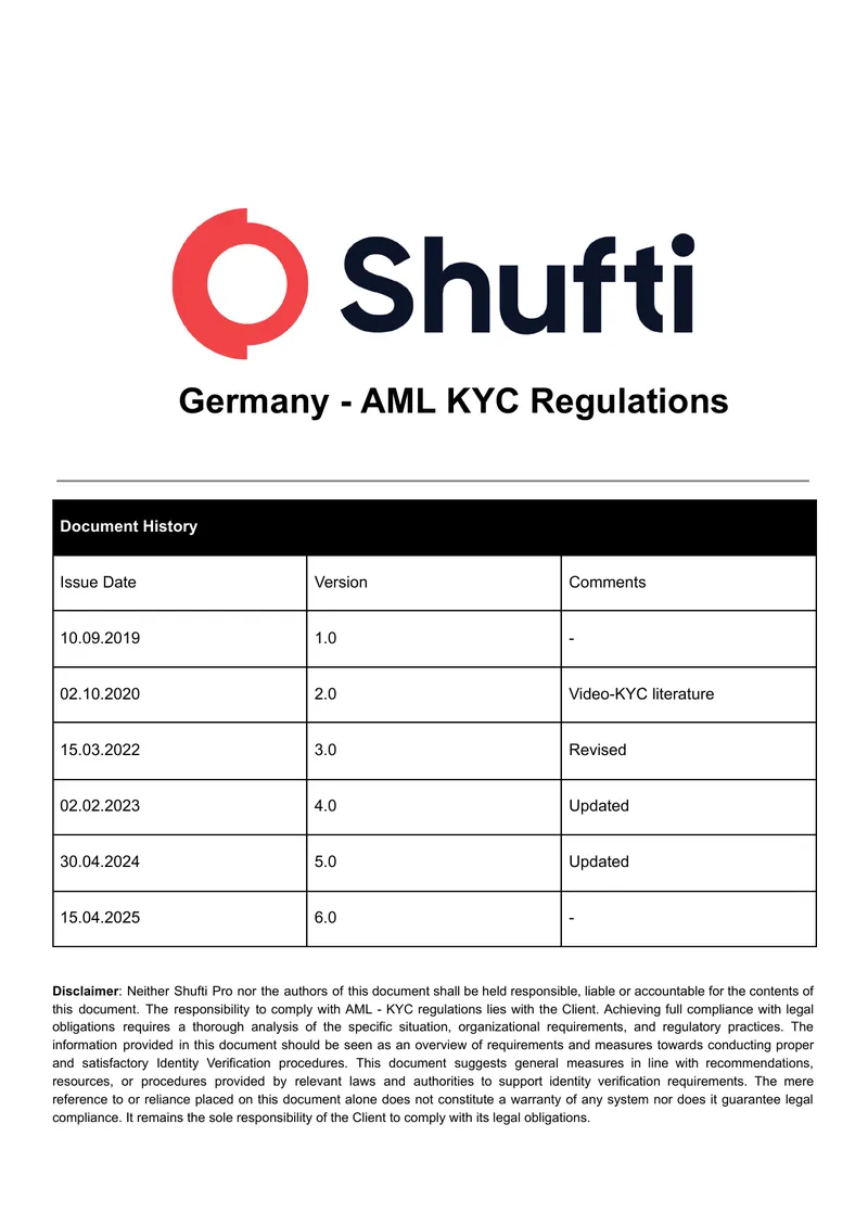 Germany AML KYC Regulations Overview