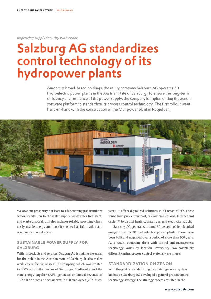 Standardization of Process Control Technology at Salzburg AG
