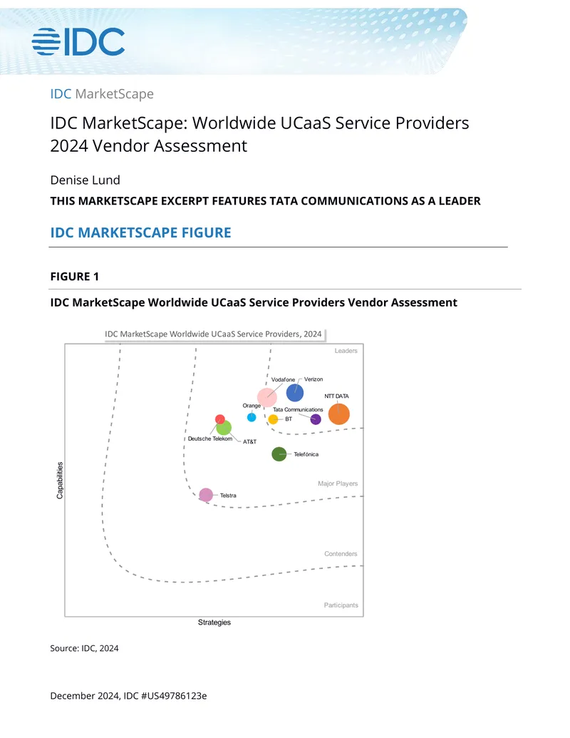 Worldwide UCaaS Service Providers 2024 Vendor Assessment