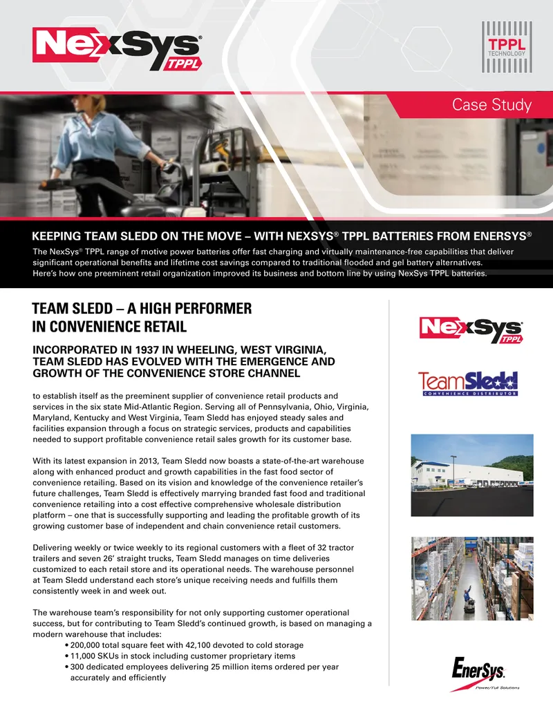 Team Sledd Case Study on NexSys TPPL Batteries