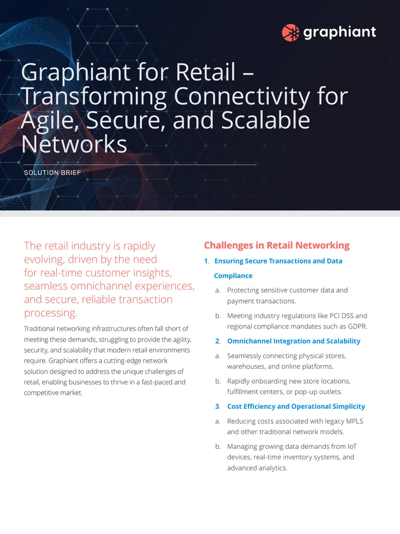 Graphiant Network Solutions for Retail Industry
