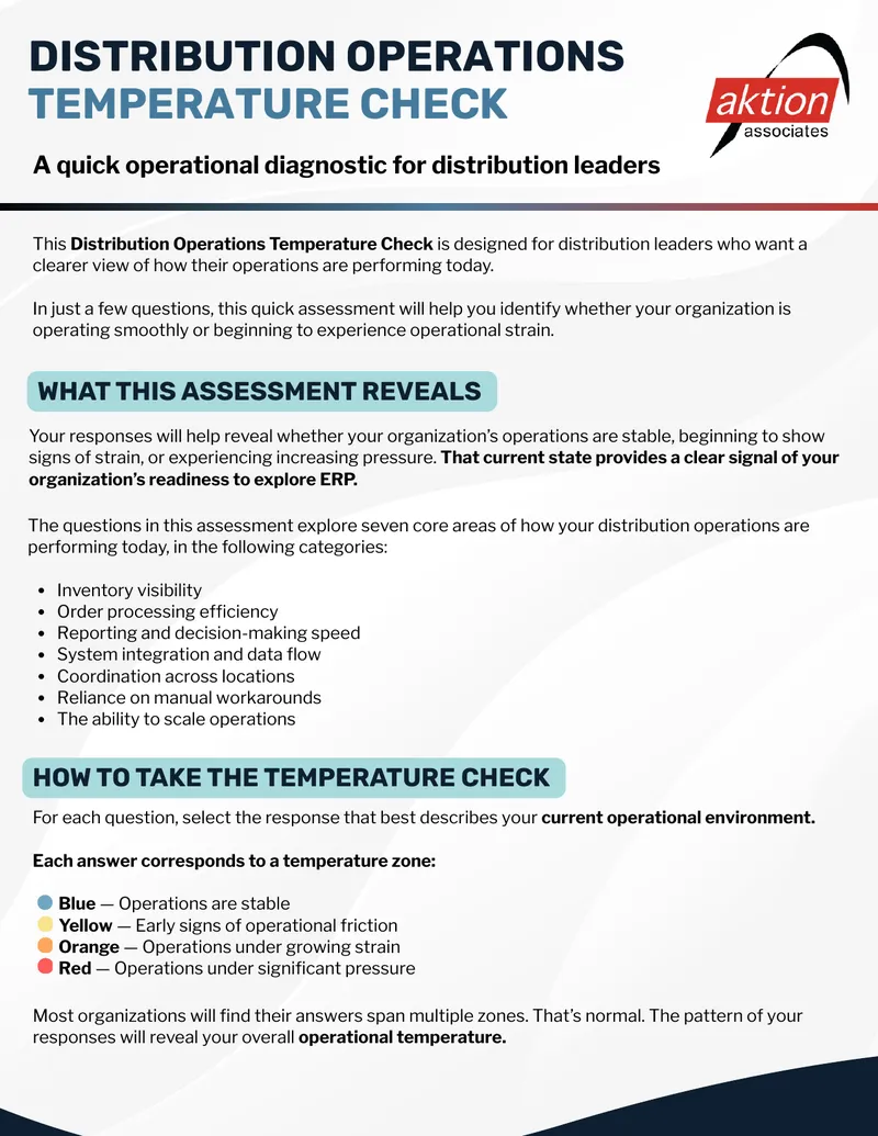 Distribution Operations Temperature Check Assessment