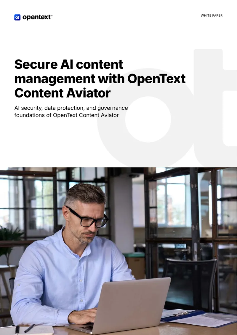 Secure AI Content Management with OpenText Content Aviator