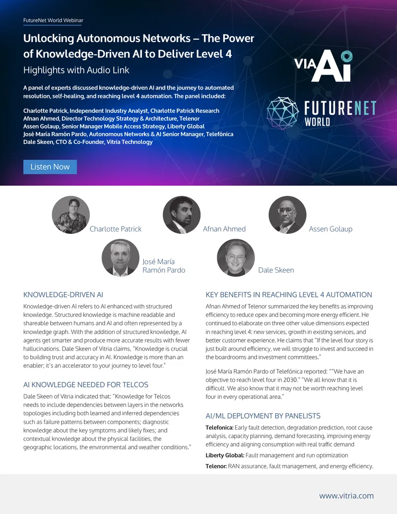 Knowledge-Driven AI for Level 4 Automation in Telcos