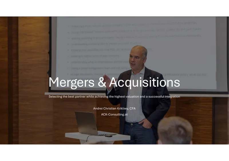 Mergers and Acquisitions Process Overview preview page 1
