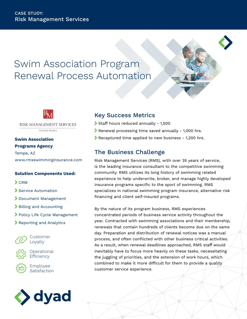 Risk Management Services Swim Association Program Case Study