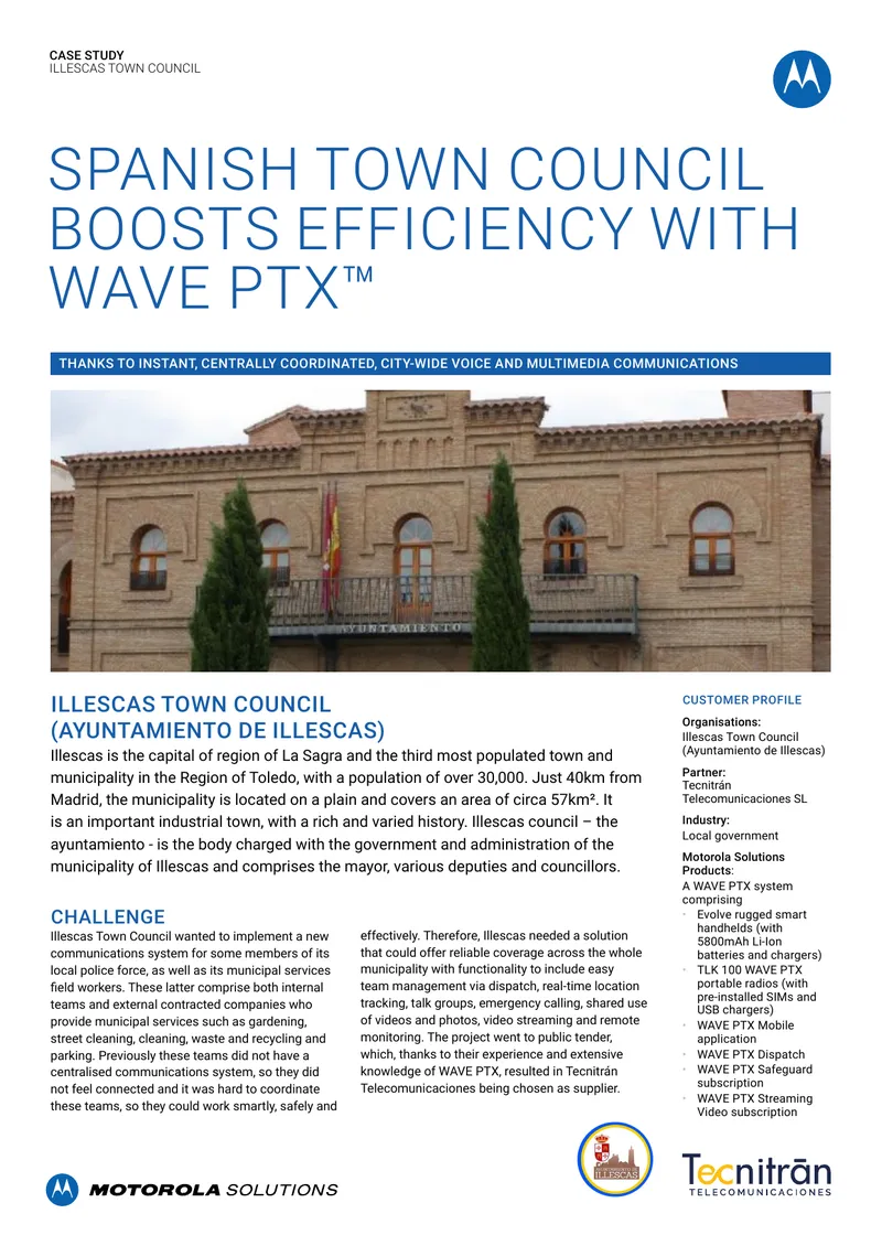 Illescas Town Council Communications System Case Study